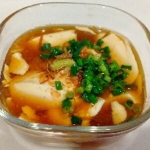 素朴♩らくらく麺つゆ豆腐